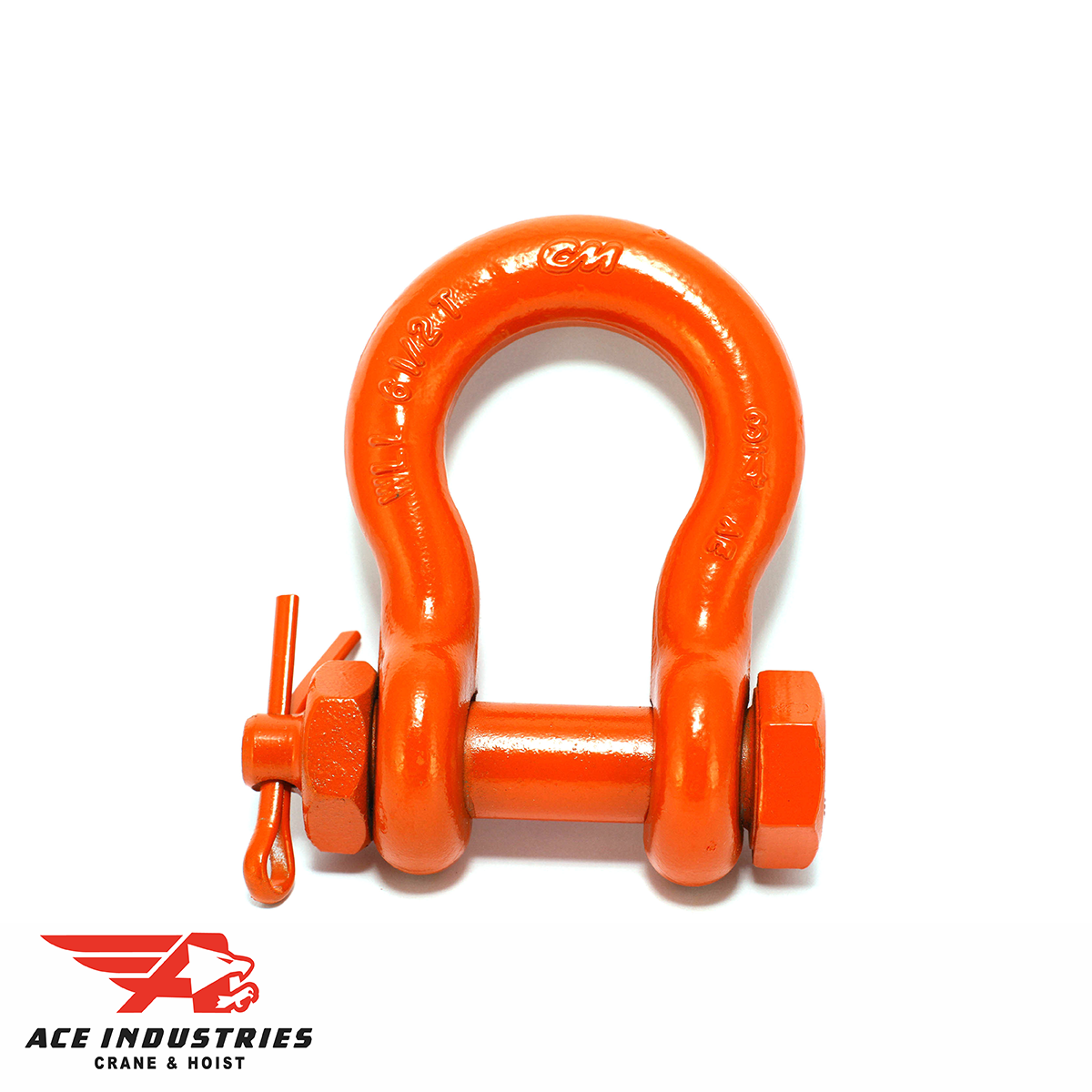 CM 61/2 Ton Carbon 3/4" Safety Shackle w/Bolt, Nut & Cotter M852P