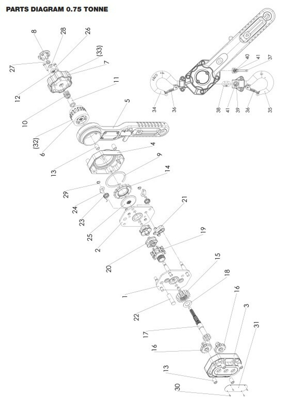 Shop All - Hoist Parts - CM Hoist Parts - CM Tornado 360 Parts - 3/4 ...