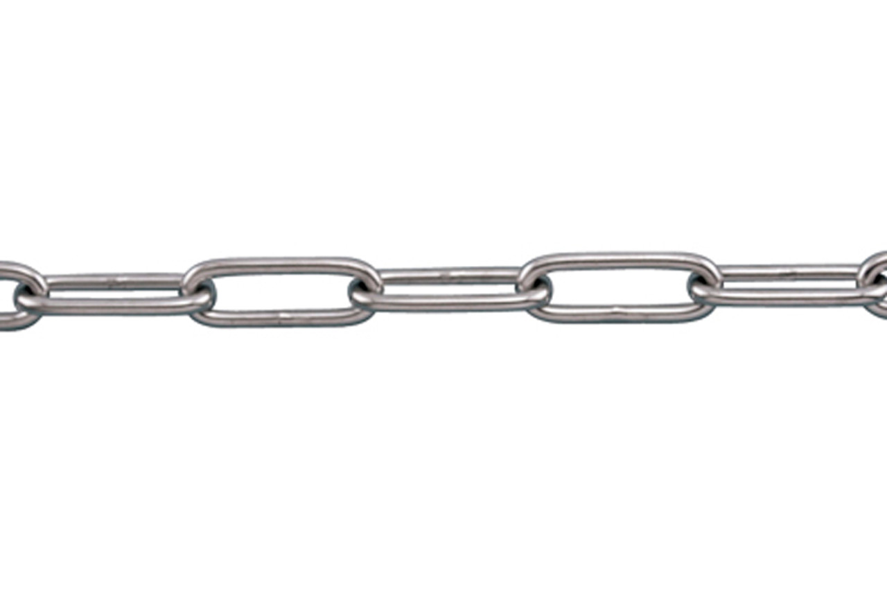 Suncor 3/32-7/64 Long Link Chain (S6) 304L Stainless Steel S0606-0002