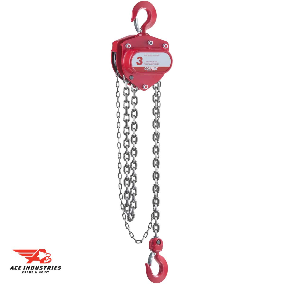Coffing LHH 3 Ton Hand Chain Hoist LHH3B