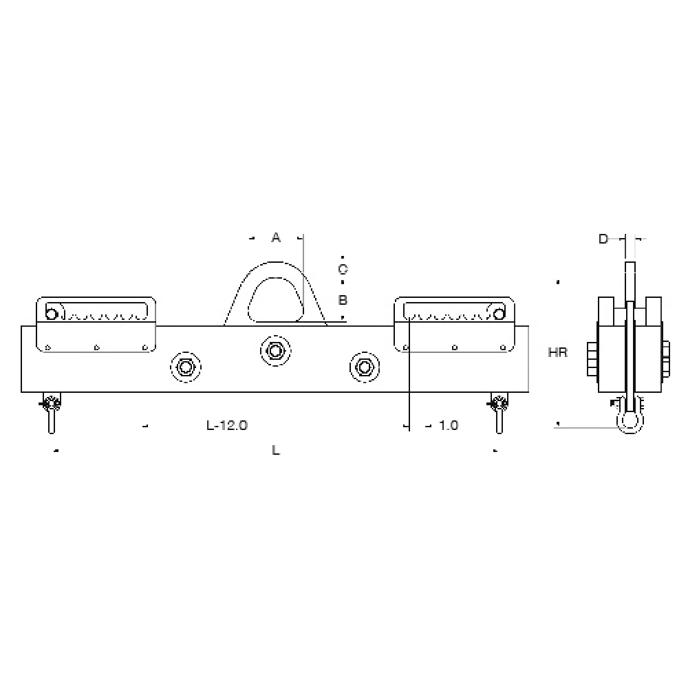 M & W NonConductive Lifting Beam 17441