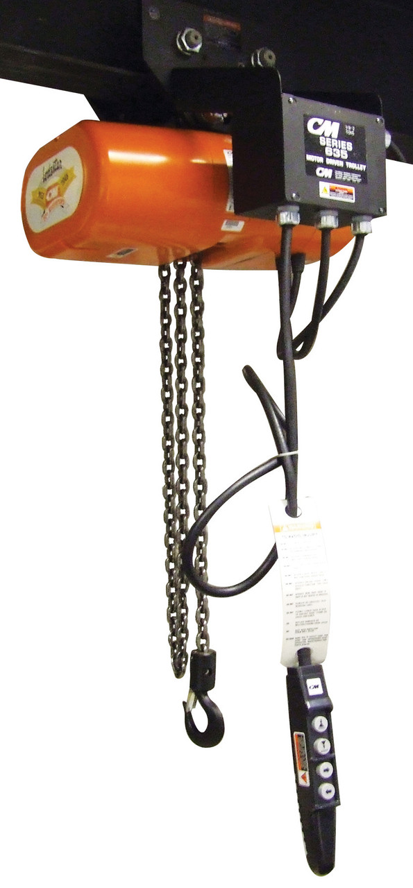 CM 635 Series 1/8 to 2 Ton Motor Driven Trolley for Classic