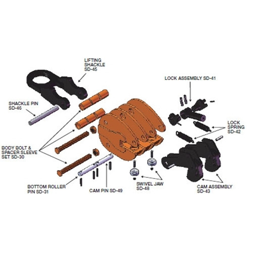 J.C. Renfroe Model SD 8 Ton Rebuild Kit / Repair Kit SDRK 8SDRK