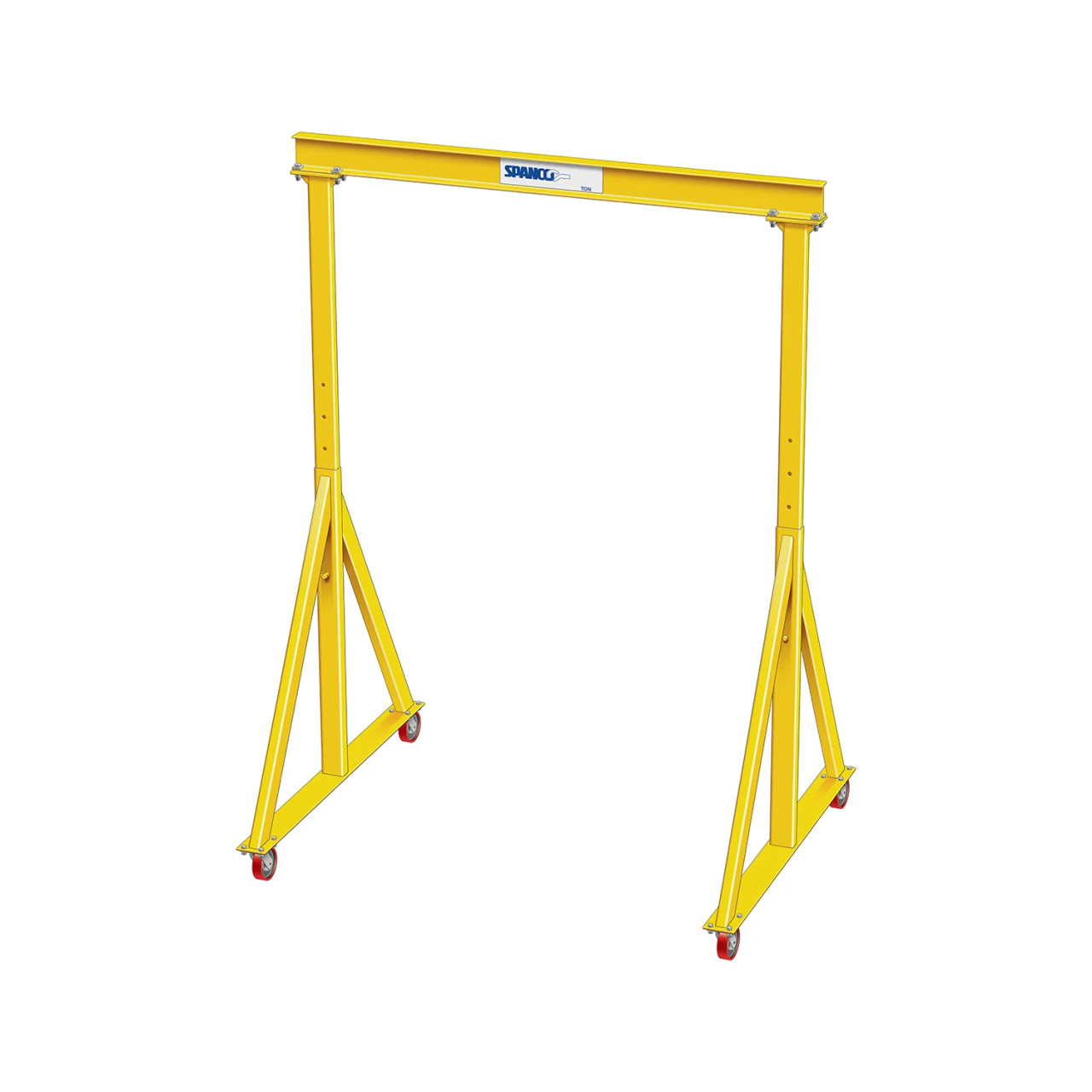 CRANE 7'0 イエローファンボード Spanco E-Series 3 Ton Gantry Crane - Fixed Height F6000