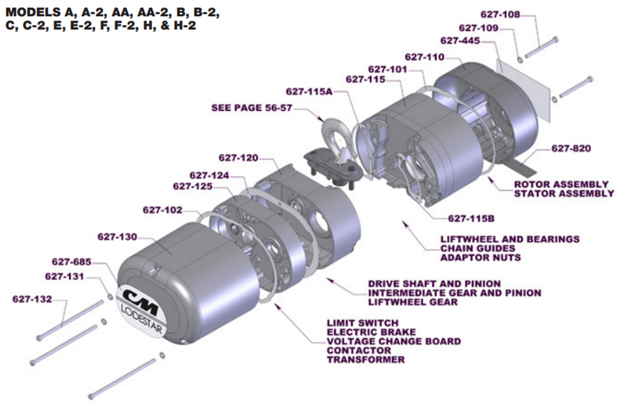 CM Hoist Parts