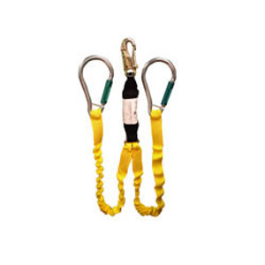 Elk River Flex-Zorber Twin Leg Lanyard with Aluminum Carabiners Elk River Flex-Zorber Twin Leg Lanyard with Aluminum Carabiners