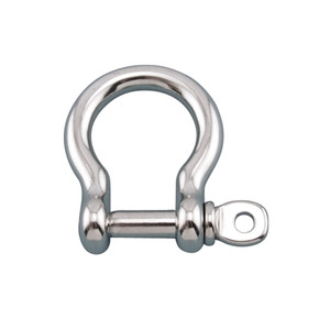 Suncor Stainless - 3/16" Bow Shackle with Screw Pin, 316 Stainless Steel Suncor Stainless - 3/16" Bow Shackle with Screw Pin, 316 Stainless Steel