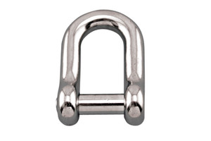 Suncor  - 1/4" Straight D Shackle 316 stainless with No Snag Pin