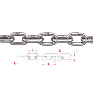 5/16" NACM Industrial Chain 316L Stainless Steel 5/16" NACM Industrial Chain 316L Stainless Steel