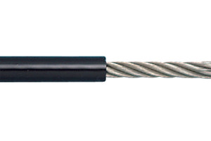 Suncor - 3/16" PVC Coated Wire Rope 7 x 7 316 Stainless Steel - Black PVC Suncor - 3/16" PVC Coated Wire Rope 7 x 7 316 Stainless Steel - Black PVC