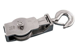 Suncor - 4" Seine Block with Hook 316 Stainless Steel Suncor - 4" Seine Block with Hook 316 Stainless Steel