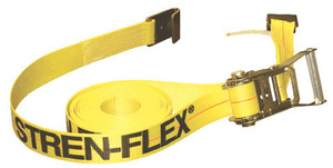 Stren-Flex 2" x 27ft Ratchet Tie-Down Assembly w/ Flat Hooks Stren-Flex 2" x 27ft Ratchet Tie-Down Assembly w/ Flat Hooks