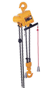 Harrington TCR 1 Ton Air Chain Hoist 21 fpm, Pull Cord Controlled Harrington TCR 1 Ton Air Chain Hoist 21 fpm, Pull Cord Controlled