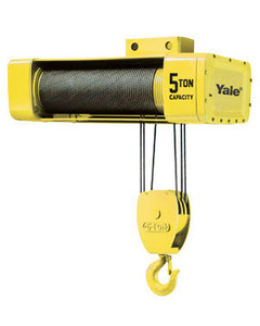 Yale Y80 3 Ton Wire Rope Hoist, 9 or 18 fpm, Three Phase, 30 ft. Lift Yale Y80 3 Ton Wire Rope Hoist, 9 or 18 fpm, Three Phase, 30 ft. Lift