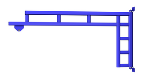 Gorbel WSJ200 -150 lbs. Wall Cantilever Work Station Jib Crane, 8 to 16 ft. Span Gorbel WSJ200 -150 lbs. Wall Cantilever Work Station Jib Crane, 8 to 16 ft. Span