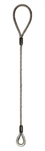 Talon - 7,800 lb. Eye & Thimble 5/8" Wire Rope Sling Talon - 7,800 lb. Eye & Thimble 5/8" Wire Rope Sling