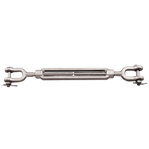 Suncor - 1-1/4" X 12" Forged Jaw & Jaw Turnbuckle, 316-NM Stainless Steel Suncor - 1-1/4" X 12" Forged Jaw & Jaw Turnbuckle, 316-NM Stainless Steel