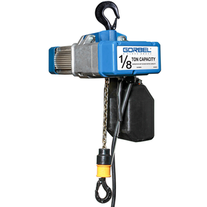 Gorbel GS Series 1/8 Ton Dual Speed 8/32 fpm Electric Chain Hoist Gorbel GS Series 1/8 Ton Dual Speed 8/32 fpm Electric Chain Hoist