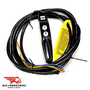 Get reliable control with the CM PUSHBUTTON STATION AND CABLE. Durable design, compact size, easy installation, precise hoisting control. Ideal for construction, maintenance, and manufacturing. Get reliable control with the CM PUSHBUTTON STATION AND CABLE. Durable design, compact size, easy installation, precise hoisting control. Ideal for construction, maintenance, and manufacturing.