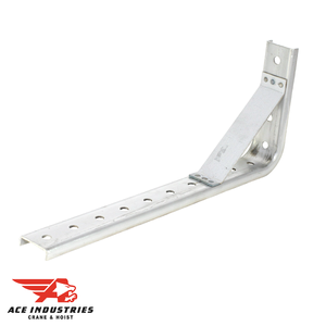 DUCT-O-WIRE REPLACEMENT CRANE PARTS - GALVANIZED STEEL ANGLE MOUNTING BRACKET W/GUSSET B-100-BR7B DUCT-O-WIRE REPLACEMENT CRANE PARTS - GALVANIZED STEEL ANGLE MOUNTING BRACKET W/GUSSET B-100-BR7B