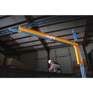 Gorbel Tether Track 18' Swing Arm Fall Arrest System,  Single Person / Single Track