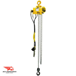 Budgit 2200 1 Ton Air Hoist 23 fpm, Pull Cord Controlled - 2219 Budgit 2200 1 Ton Air Hoist 23 fpm, Pull Cord Controlled - 2219