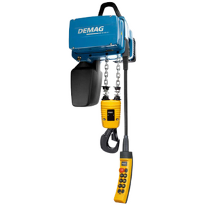 Demag DC PRO 275 lbs Electric Chain Hoist 64 16 fpm 230 460 Demag DC PRO 275 lbs Electric Chain Hoist 64 16 fpm 230 460