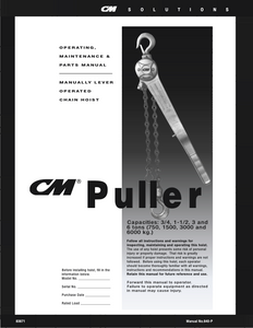 CM Lever 640 Puller manual CM Lever 640 Puller manual