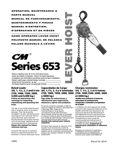 CM Lever 653 Manual CM Lever 653 Manual