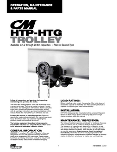 CM HTP HTG Manual