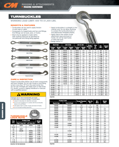 CM Turnbuckle Brochure CM Turnbuckle Brochure