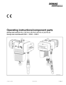 Demag DC-Pro Series Electric Chain Hoist Manual