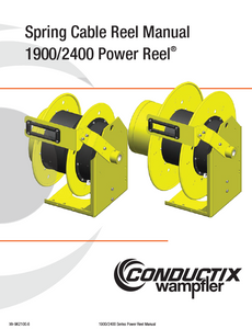 Conductix Series 1900 & 2400 PowerReel Manual Conductix Series 1900 & 2400 PowerReel Manual