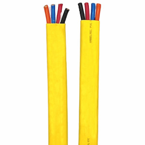 Pendant Cable - flat cable, 4c/8awg - Yellow Pendant Cable - flat cable, 4c/8awg - Yellow