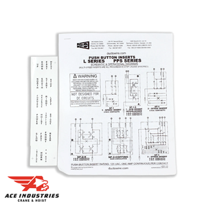 Durable & reliable Duct-O-Wire Legend Set for L-Series hoists. Precise control for industrial applications. Ergonomic design. Durable & reliable Duct-O-Wire Legend Set for L-Series hoists. Precise control for industrial applications. Ergonomic design.