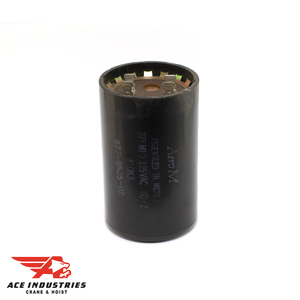 Coffing Capacitor with 375MFD capacitance and 165VAC voltage rating. Used in power supplies and motor control circuits. Coffing Capacitor with 375MFD capacitance and 165VAC voltage rating. Used in power supplies and motor control circuits.