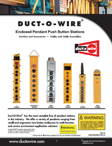 Duct-O-Wire Pendant Brochure Duct-O-Wire Pendant Brochure