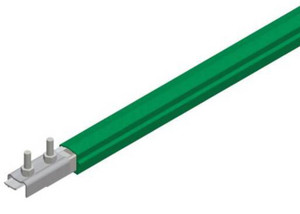 Conductix Safe-Lec 2 Conductor Bar 100A, 14.76 ft. Galv Steel, PVC Cover, Green Ground, w/ Splice Joint Conductix Safe-Lec 2 Conductor Bar 100A, 14.76 ft. Galv Steel, PVC Cover, Green Ground, w/ Splice Joint