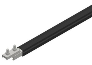 Conductix Safe-Lec 2 Conductor Bar 14.76 ft., 315A AL/SS, Black UV Resistant PVC Cover, w/ Splice Joint Conductix Safe-Lec 2 Conductor Bar 14.76 ft., 315A AL/SS, Black UV Resistant PVC Cover, w/ Splice Joint