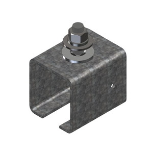 INSXA 28512 Conductix Heavy Duty C Track Festoon Track Hanger Galvanized Steel To Mount Track To Angle Iron Support Channel XA 28512 INSXA 28512 Conductix Heavy Duty C Track Festoon Track Hanger Galvanized Steel To Mount Track To Angle Iron Support Channel XA 28512
