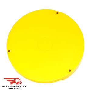 Protective Yellow Lower Block Cover - 10 Tonne FEM Hoist. Durable and precise fit. Enhance safety in hoisting systems. #HoistCover #33291812