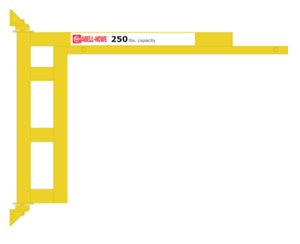 Abell-Howe J950 – 250 lbs. Full Cantilever Wall Bracketed Enclosed Track Jib Crane Abell-Howe J950 – 250 lbs. Full Cantilever Wall Bracketed Enclosed Track Jib Crane