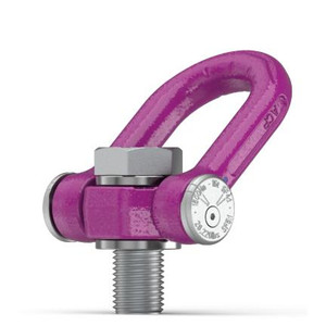 Rud 12.5 Ton Pink Boltable Swivel Hoist Ring - Caldwell Heavy Duty Lifting Point Side Angle 1 Rud 12.5 Ton Pink Boltable Swivel Hoist Ring - Caldwell Heavy Duty Lifting Point Side Angle 1
