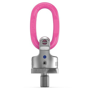 Rud 1.5 Ton Pink Swivel Eye Bolt - Caldwell Heavy Duty Lifting Point front view Rud 1.5 Ton Pink Swivel Eye Bolt - Caldwell Heavy Duty Lifting Point front view