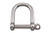 Suncor 5/16" Wide D Shackle 316 stainless with Screw Pin Suncor 5/16" Wide D Shackle 316 stainless with Screw Pin