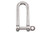 Suncor 1/4" Long D Shackle 316 Stainless Steel with Captive Pin