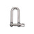 Suncor 5/16" Long D Shackle w/Screw Pin, Grade 316
