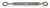 CM 15,200 WLL - 1-1/4x12" Eye & Eye Galvanized Turnbuckle (CM2012EE) CM 15,200 WLL - 1-1/4x12" Eye & Eye Galvanized Turnbuckle (CM2012EE)