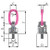 Rud 1.5 Ton Pink Swivel Eye Bolt - Caldwell Heavy Duty Lifting Point diagram Rud 1.5 Ton Pink Swivel Eye Bolt - Caldwell Heavy Duty Lifting Point diagram