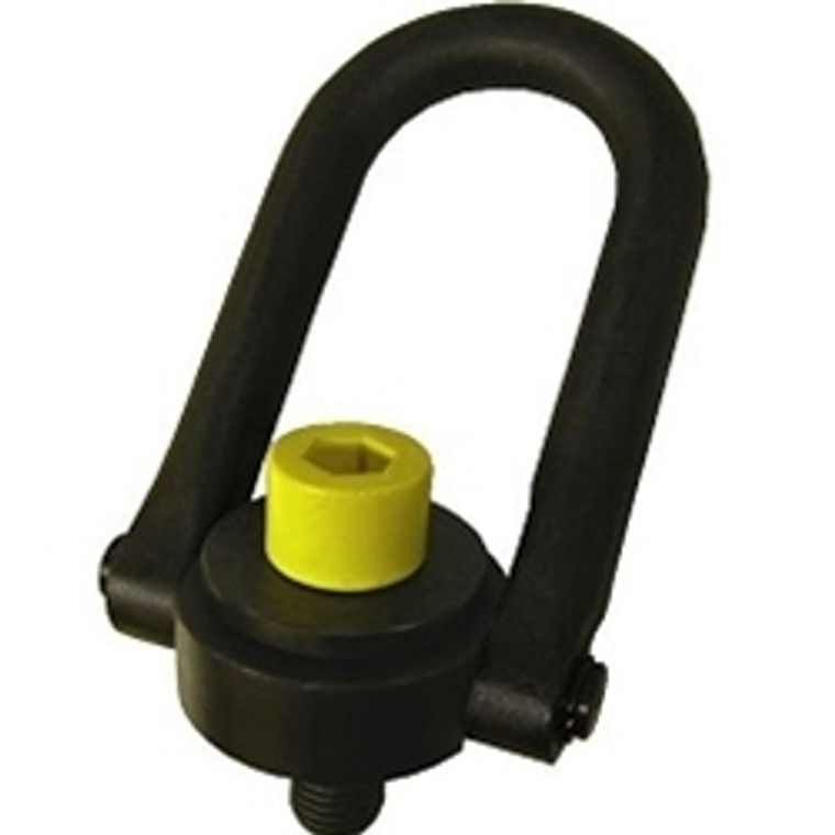 ACTEK 1-1/4 Safety Swivel 15,000 lb. Black Oxide Hoist Ring, 46802